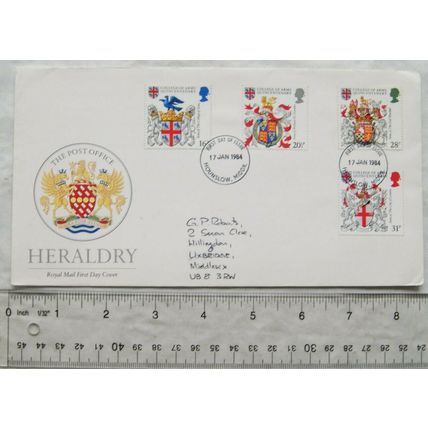 1984 first day cover Heraldry
