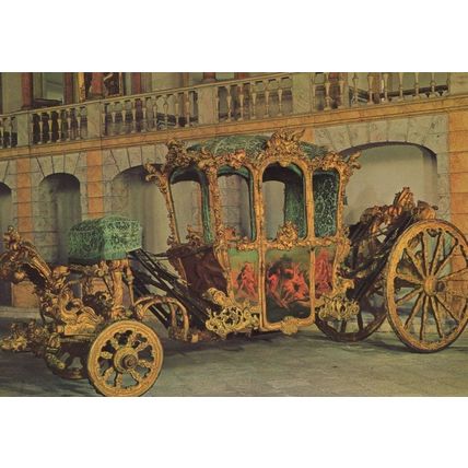 Maria Benedita Benedicte XVIII Coach Carriage Portugal Postcard