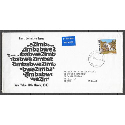 ZIMBABWE LETTRE - REF 145