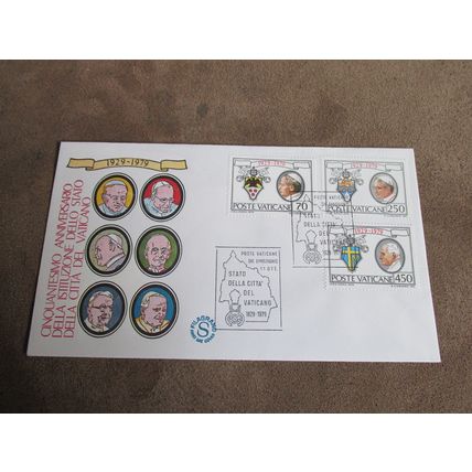 1979 Vatican FDC Postal Cover - Vatican City Establishment Anniversary - N1