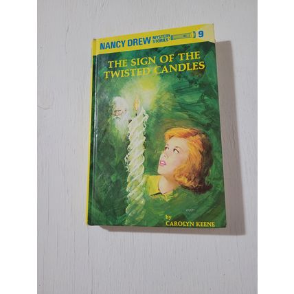 The Sign of the Twisted Candles Nancy Drew book hardcover Carolyn Keene book 9