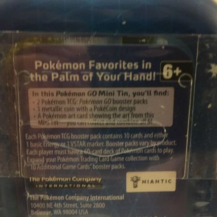 NEW Pokemon Go Pikachu Mini Tin