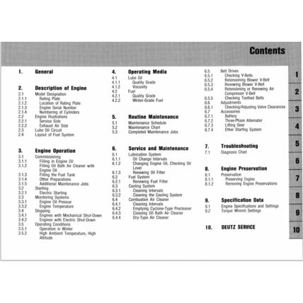 KHD Deutz FL1011 Operation Manual 1990 02975190 PDF