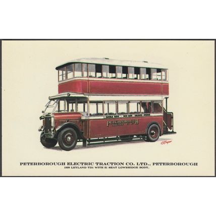 Peterborough Electric Traction Co Ltd Leyland TD1 - Prescott-Pickup Postcard
