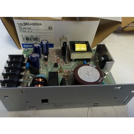 NEW OMRON S82J-02512A POWER SUPPLY, 100-240 VAC, 12 VDC, EE