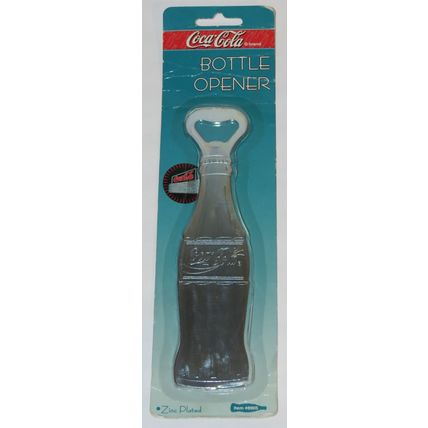 1995 Coca-Cola Zinc Plated Bottle Opener- NOS!