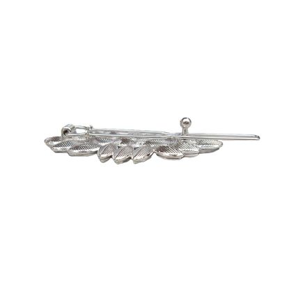 Small crystal leaves hair pin barrette bridal clip for fine thin hair