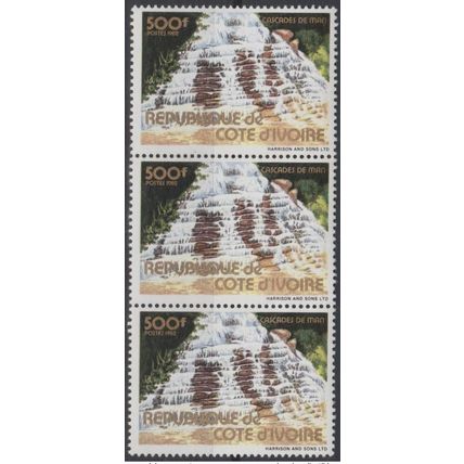 Côte d'Ivoire 1982 Mi. 764 Waterfall Wasserfälle Cascades de Man Bande MNH**