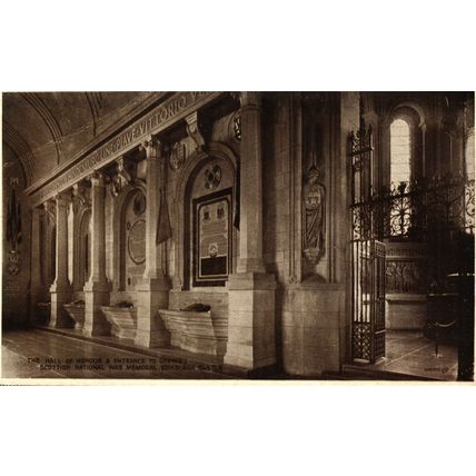 Edinburgh, Scottish National War Memorial, 0050, 4 x Vintage Postcards