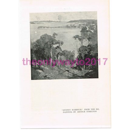 Sydney Harbour, by Arthur Streeton, Book Illustration (Print) , c1910