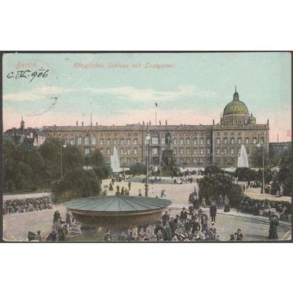 Königliches Schloss und Lustgarten, Berlin, 1906 - AK