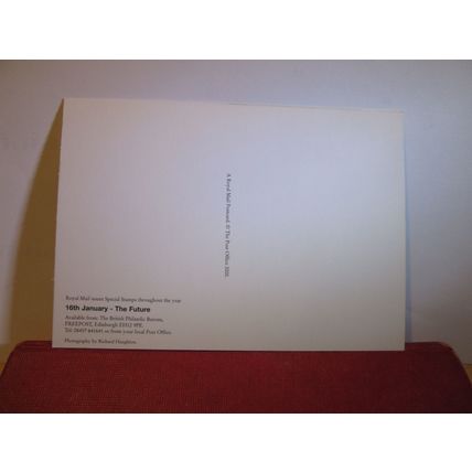 16th JANUARY THE FUTURE, issued 2000 by Post office/Royal Mail postcard stamp =