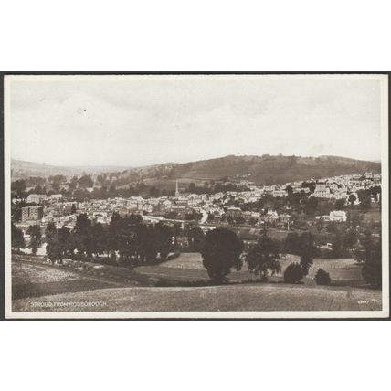Stroud from Rodborough, Gloucestershire, 1935 - Postcard