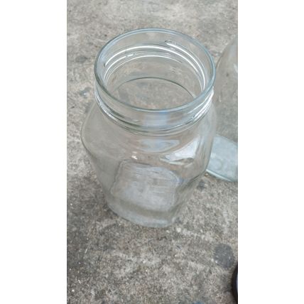 4 vintage glass sweet jars cadbury roses storage vtg upcycle retro shop clean