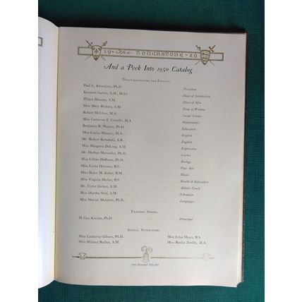 The Touchstone 1929 Year Book Senior Class 25th Reunion M.S.T.C Millersville, PA