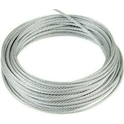 Galvanised Steel Wire Rope Cable Rigging 1.2mm 1.5mm 2mm 3mm 4mm 5mm 6mm 8mm