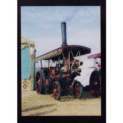 tz0343 - Burrell Showmen's Traction Engine 4028 "Supreme" Reg.RL 1978. photo 7x5