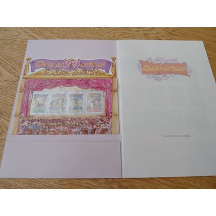 AUSTRALIA 1989 STAGE & SCREEN SOUVENIR SOFTBACK BOOK & PRESENTATION PACK