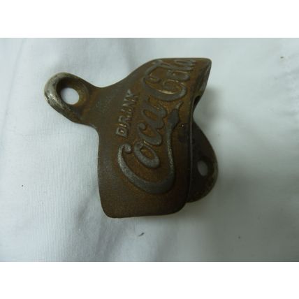 Vintage DRINK COCA COLA STARR X Wall Mount Bottle Opener Brown Co Original*