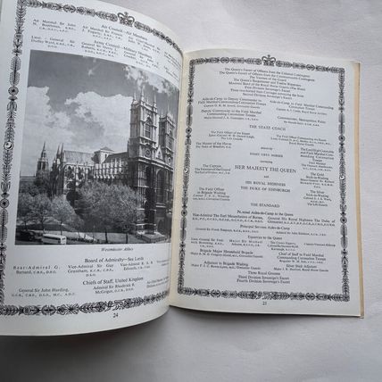 Vintage THE CORONATION HER MAJESTY QUEEN ELIZABETH II SOUVENIR PROGRAMME ExCon