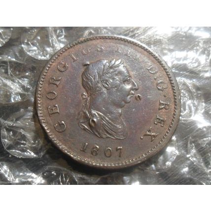 1807 George III half-penny.