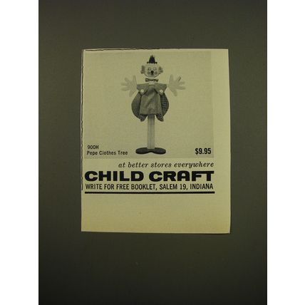 1961 Child Craft Pepe Clothes Tree Advertisement - At better stores everywhere