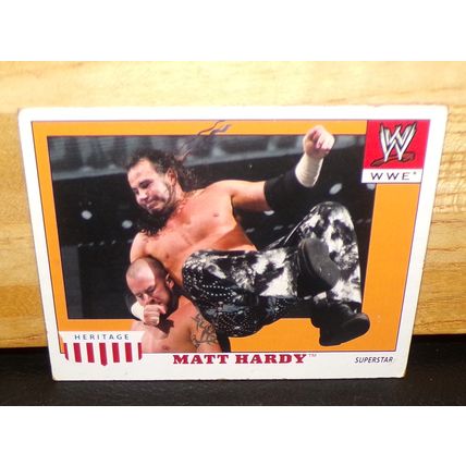 TOPPS HERITAGE IV-4 2008 WWE MATT HARDY CARD #34