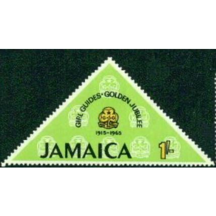 Jamaica 1965 Golden Jubilee Girl Guides 3d emblem Mounted Mint SG Sc 240 stamp