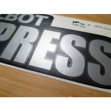 Talbot Express Motorhome Campervan Bonnet Vinyl Decal Sticker Silver/Black