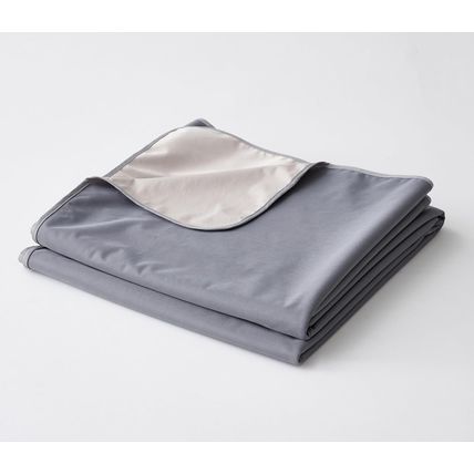 Waterproof Blanket for Bed Intimacy, Queen & King Size (95"X 90", Grey/Beige), W