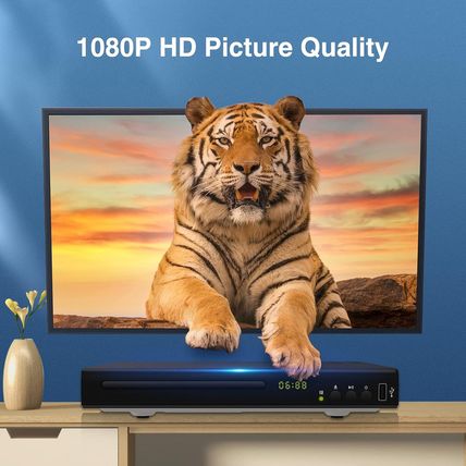 Blu Ray DVD Player, 1080P Home Theater Disc System, Play All Dvds and Region a 1