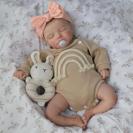 Lifelike Reborn Baby Dolls-20 Inch Sleeping Realistic Newborn Baby Dolls, Soft C