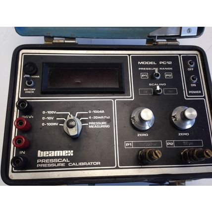 BEAMEX PC12 PC-12 PRESSCAL PRESSURE CALIBRATOR, 115/230 VAC,DA