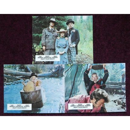 PAINT YOUR WAGON (1969) 7 UK FOH / Lobby cards ***Lee Marvin, Clint Eastwood***