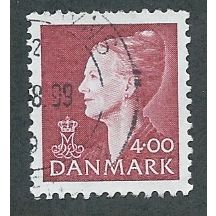 DEN 1997 4.00KR 'QUEEN MARGRETHE II' FINE USED (EBID43-052)