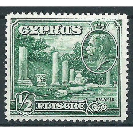 Cyprus 1934 SG134 1/2pi Green Mounted Mint....
