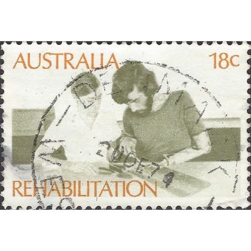 AUSTRALIA, Rehabilitation Therapy, brown 1972, 18c, #4