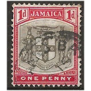 Jamaica 1905 SG39 1d Grey & Carmine Wmk Multi Crown CA Fine Used .. ..