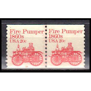 1908 20c Fire Pumper Very Fine MNH Dry Gum CNP Left 10 PA0550