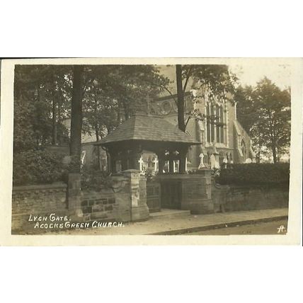 Warwickshire ACOCKS GREEN Church Lych Gate Postcard