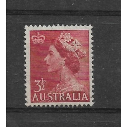 Australia.SG263 3 1/2d Queen Elizabeth II (Brown-Red).Watermark Unckd.FU.Jan22o