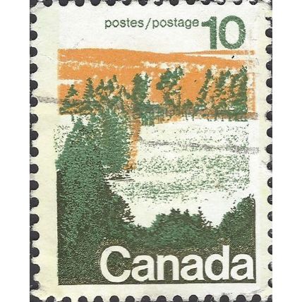 CANADA, Forest, Central Canada, green & orange 1972, 10c
