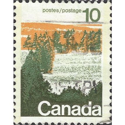 CANADA, Forest, Central Canada, green & orange 1972, 10c, #2