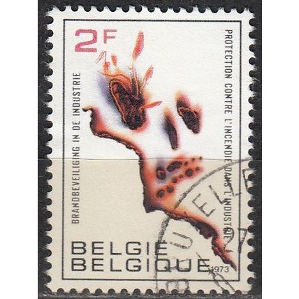 Belgique 1973 Michel 1713X O Cote (2008) 0.25 € Protection contre l'incendie
