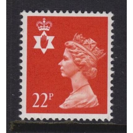 NI55 22p Orange-red NORTHERN IRELAND - Unmounted Mint