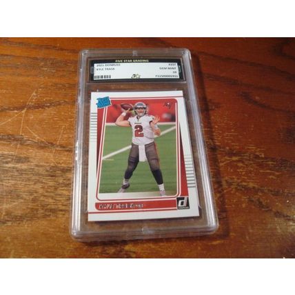 2021 Panini Donruss, Graded Gem Mint 10, KYLE TRASK Rc, Buccaneers, Rated RC