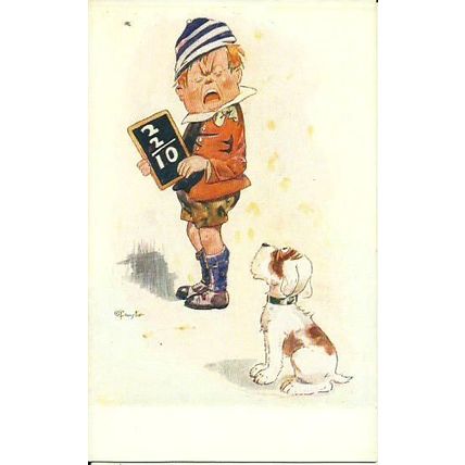 Comic G.H. CHRISTIE "22/10" Postcard (Celesque 30)