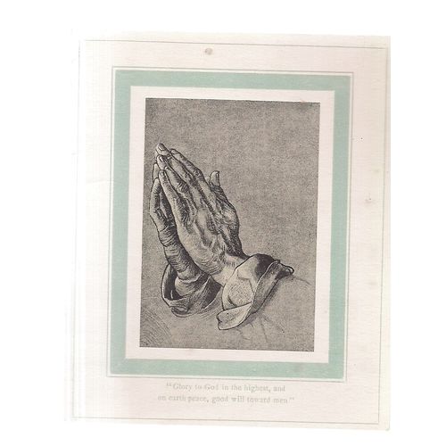 used Christmas card. 9 x 11 cms The Medici Society