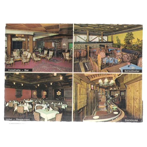 KONIGSHOF HOTEL, KOLN, COLOGNE, GERMANY used vintage postcard 1969 postmark #