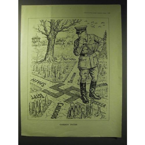 1942 Cartoon by Bernard Partridge - Garden Paths